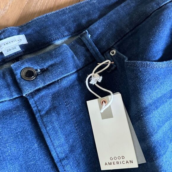 Good American X Calik Denim Always Fits Raw Hem in B838 - Picture 5 of 9